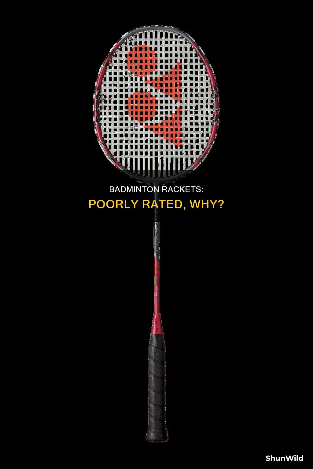 why are all badminton rackets poorly rated