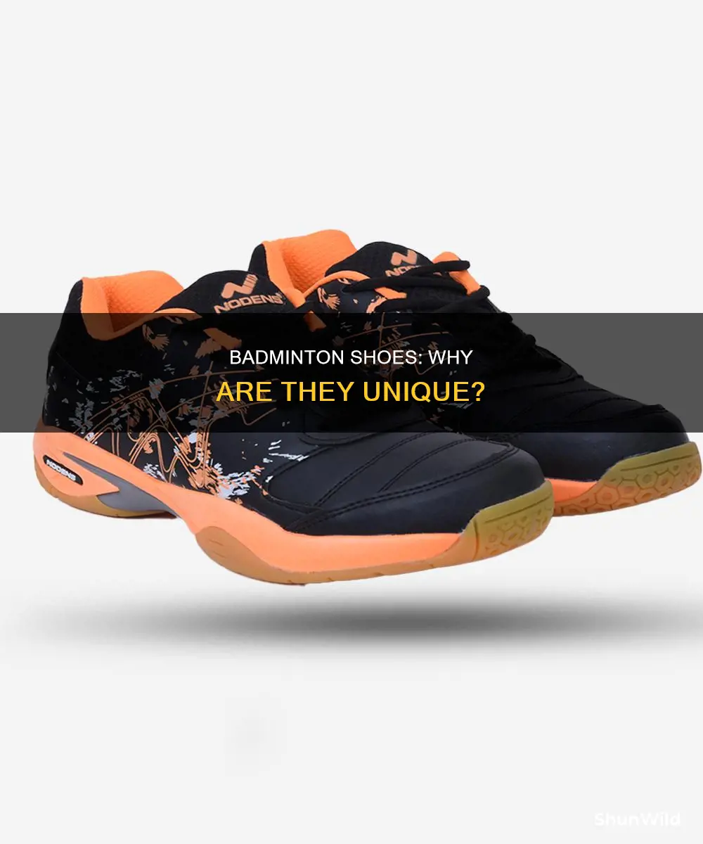 why are badminton shoes different