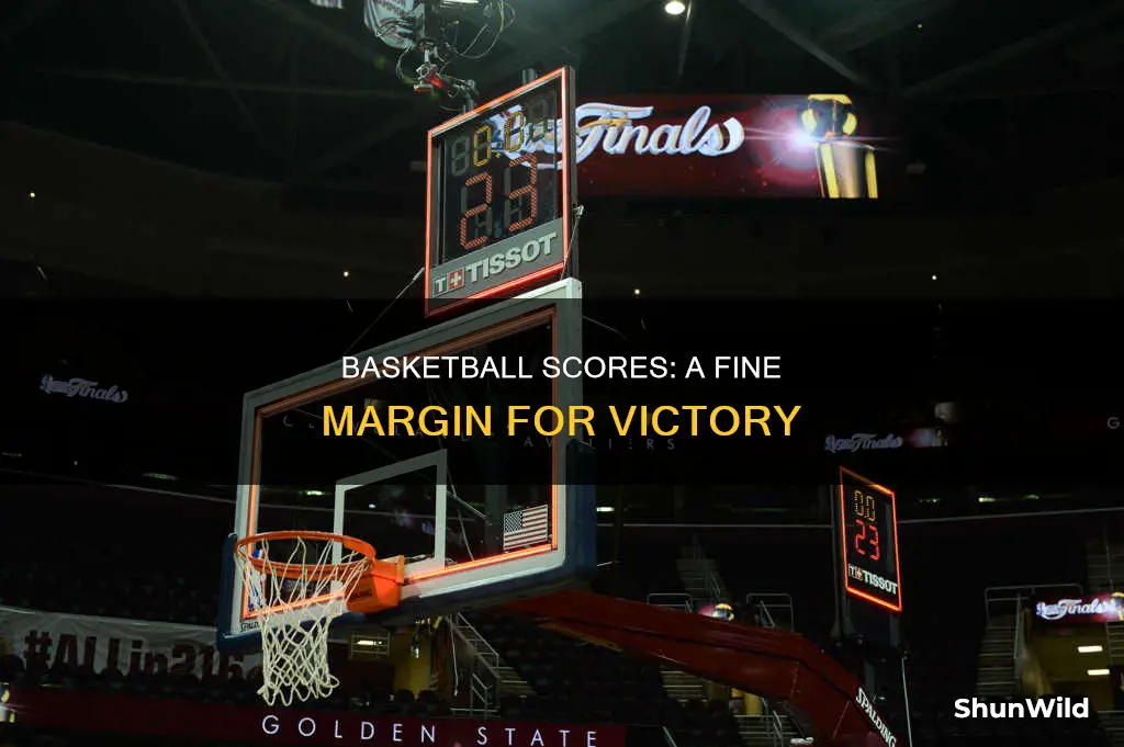 why are basketball scores so close