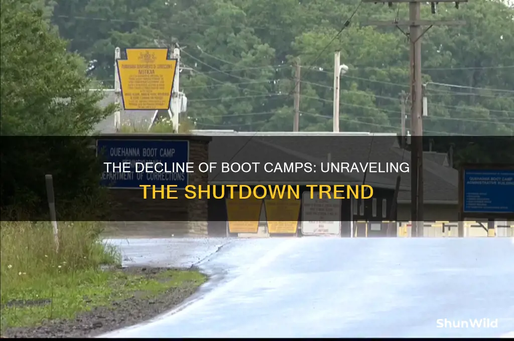 why are boot camps shutting down