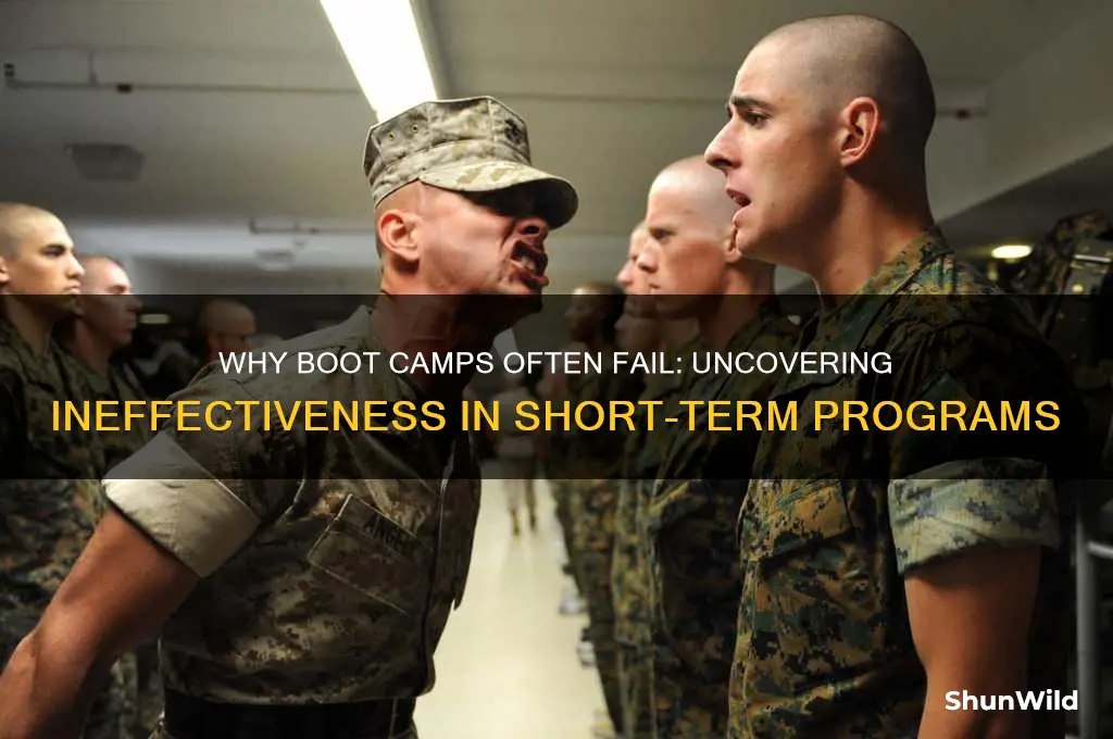 why are boot camps so largely ineffectice