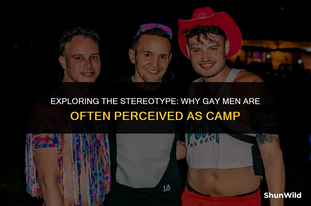 why are gay men camp