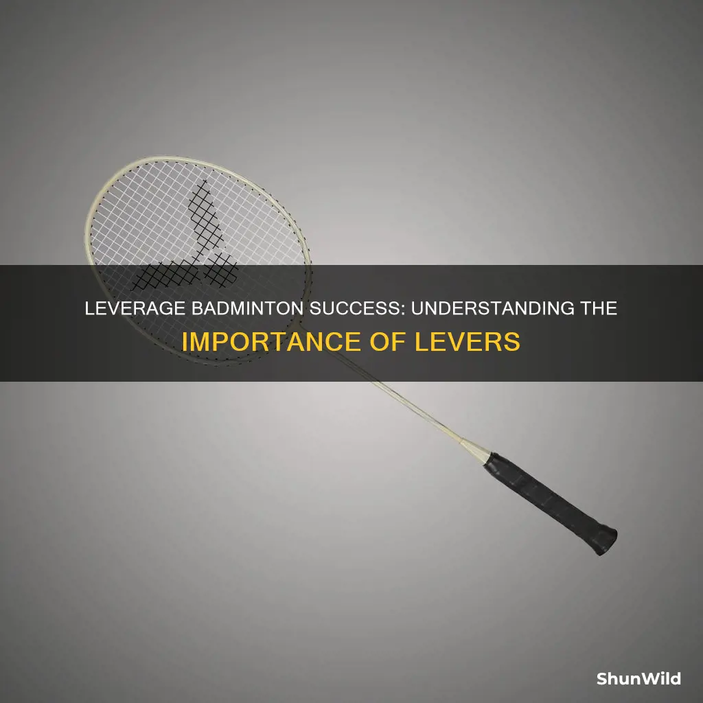 why are levers important in badminton