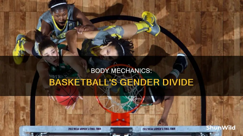 why are mens and womens body mechanics different in basketball
