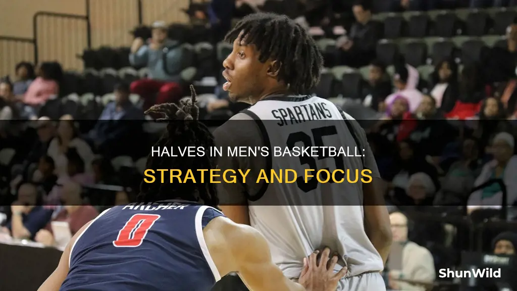 why are mens basketball trscked in halfs