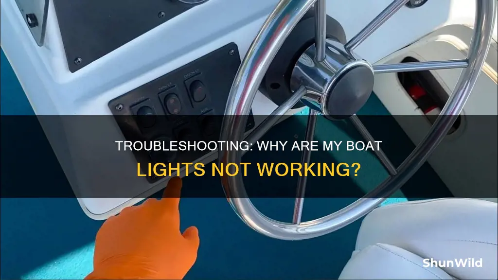 why are my boat lights not working