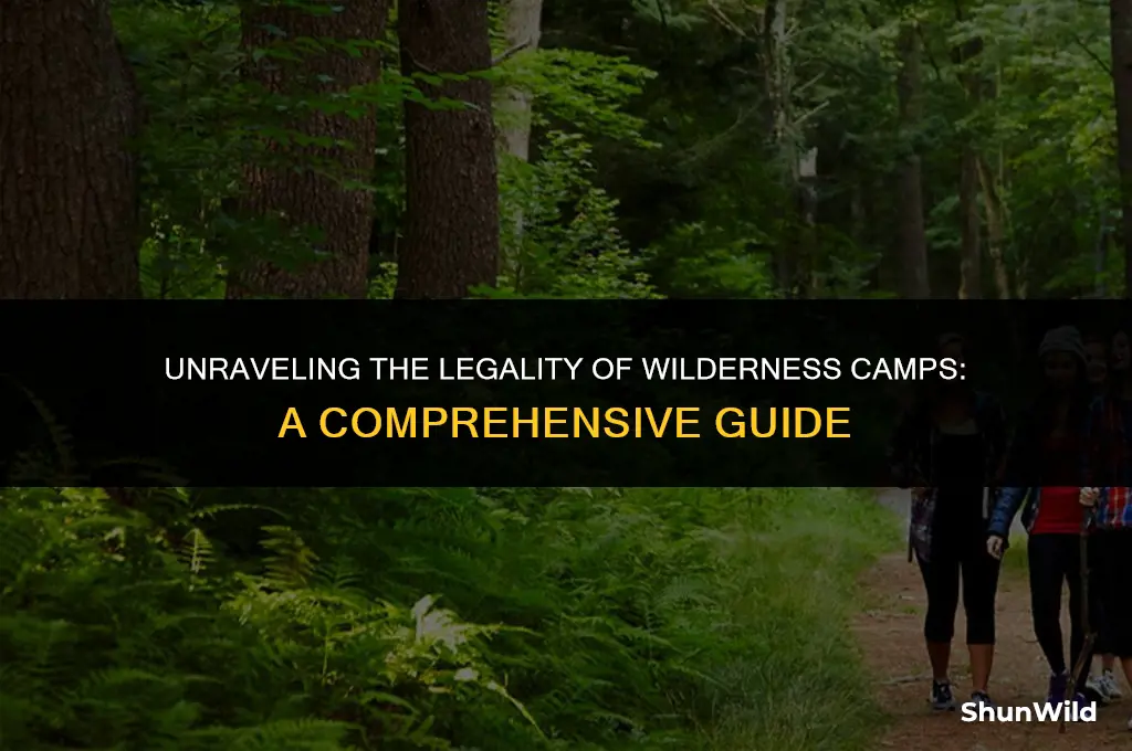 why are wilderness camps legal