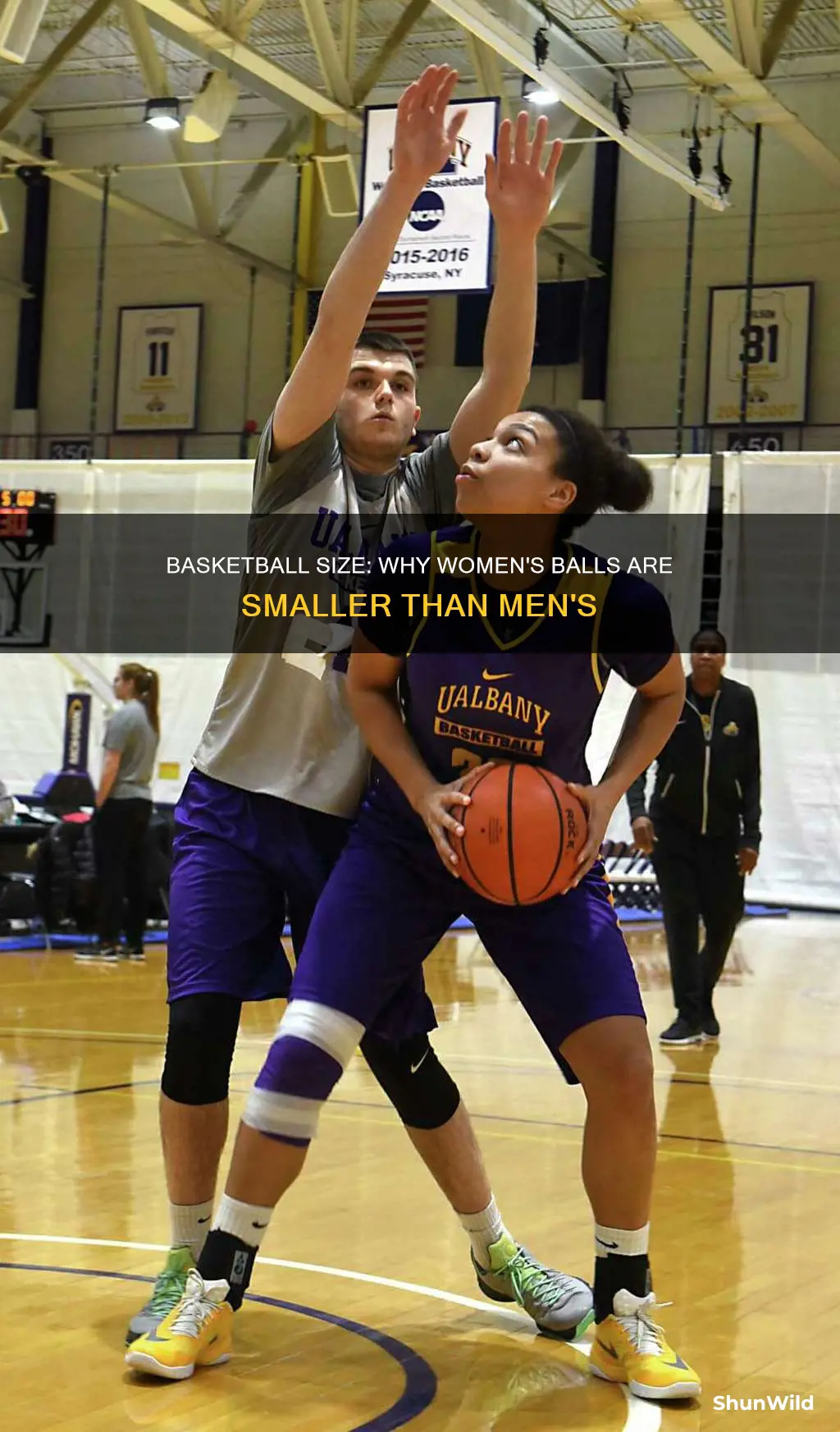 why are womens basketballs smaller than mens