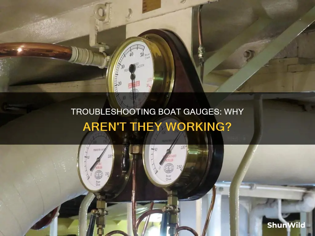 why arent any of my boat gauges working