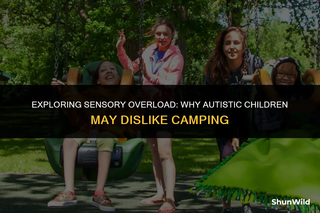 why autistic chikdren hate camping