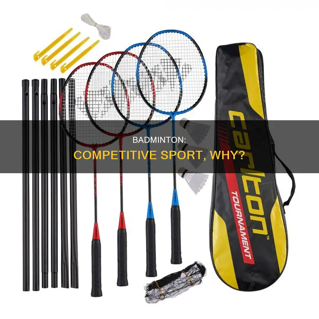 why badminton is a competitive sport