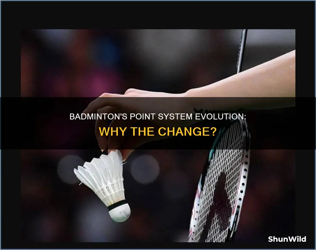why badminton point system change