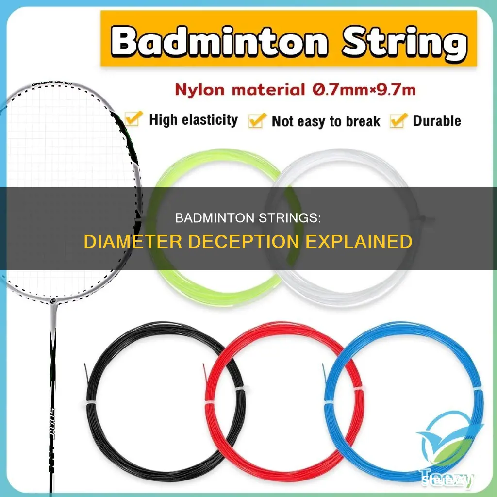 why badminton strings diameter are not accurate