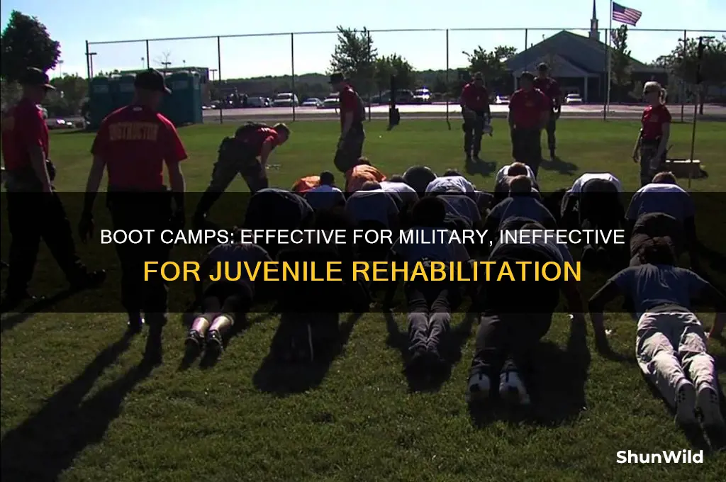 why boot camp works for military biut not juvneiles