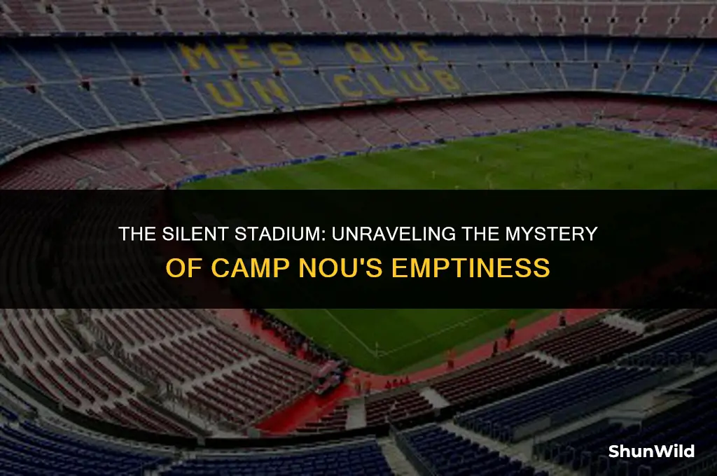 why camp nou is empty