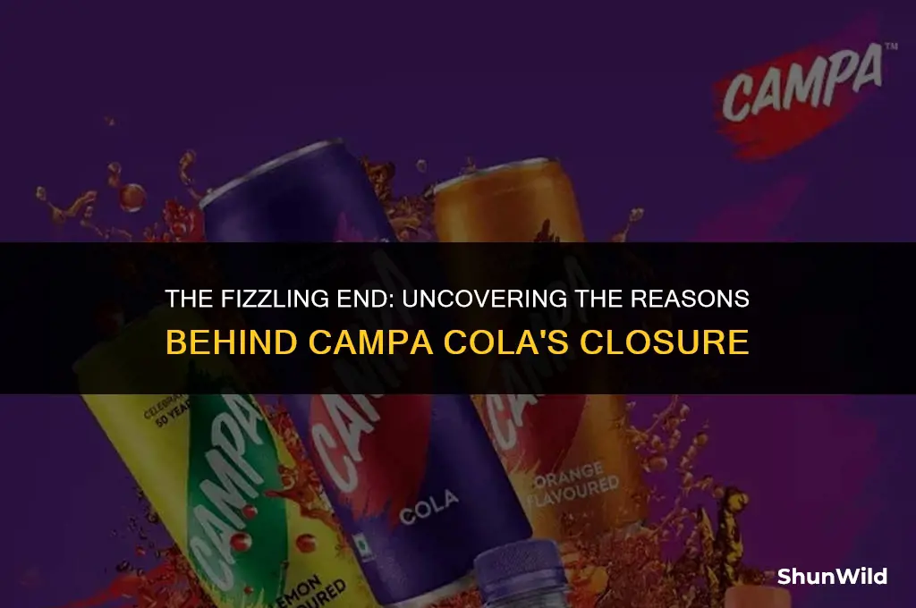 why campa cola closed