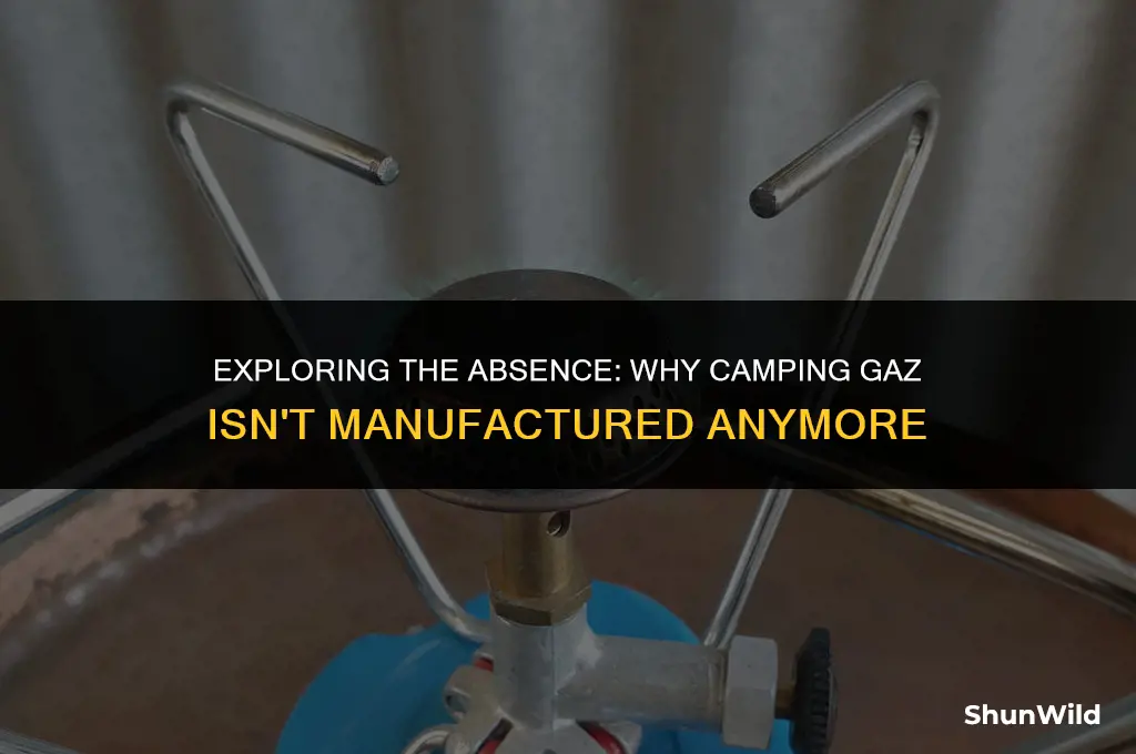 why camping gaz not made