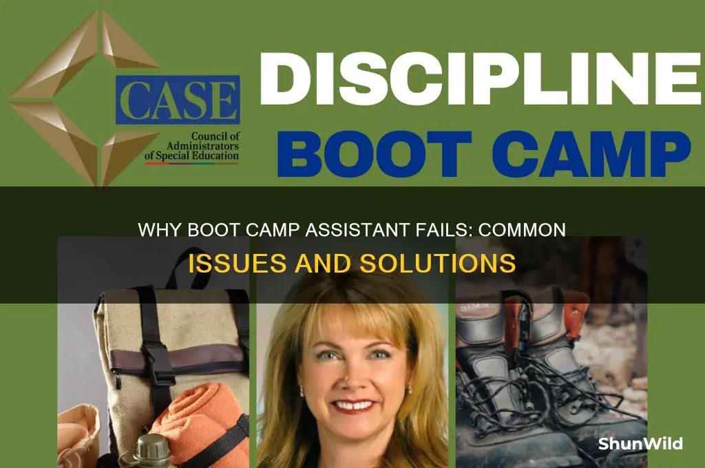 why cant boot camp assistant be used