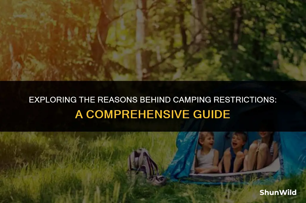why cant we camp
