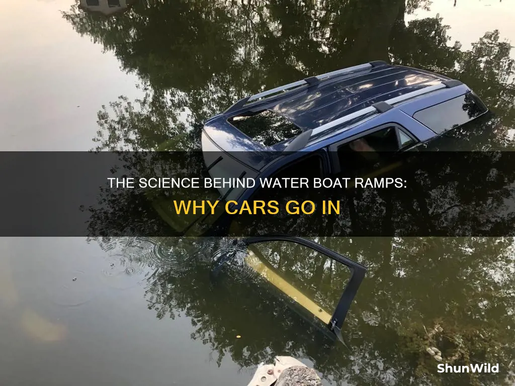 why cars go in water boat ramps