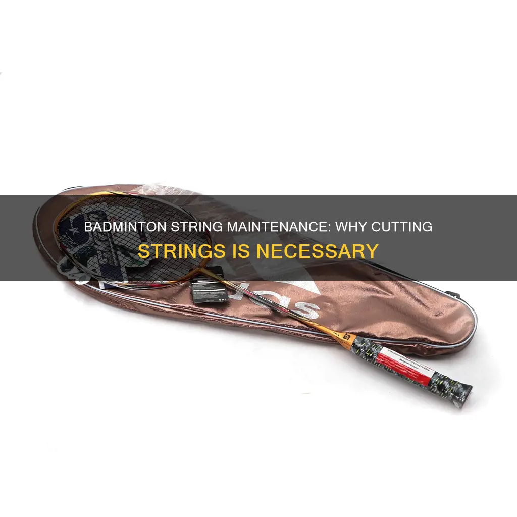 why cut badminton string