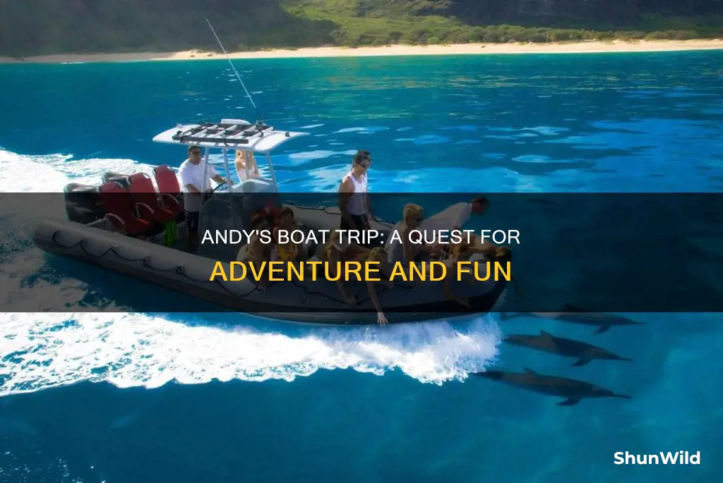 why did andy go on the boat trip the office