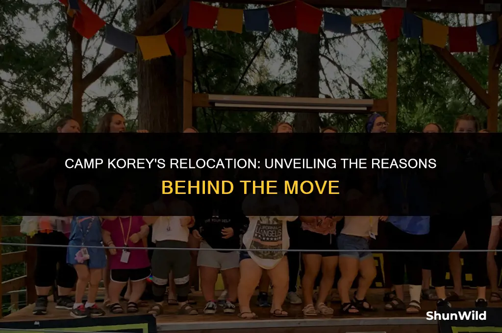 why did camp korey move