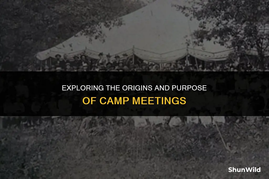 why did camp meetings exist