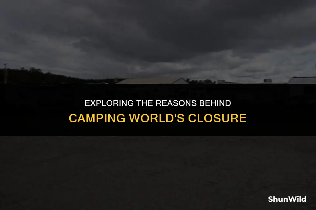 why did camping world close