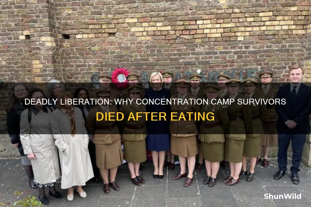why did concentration camp inmates die when eating food