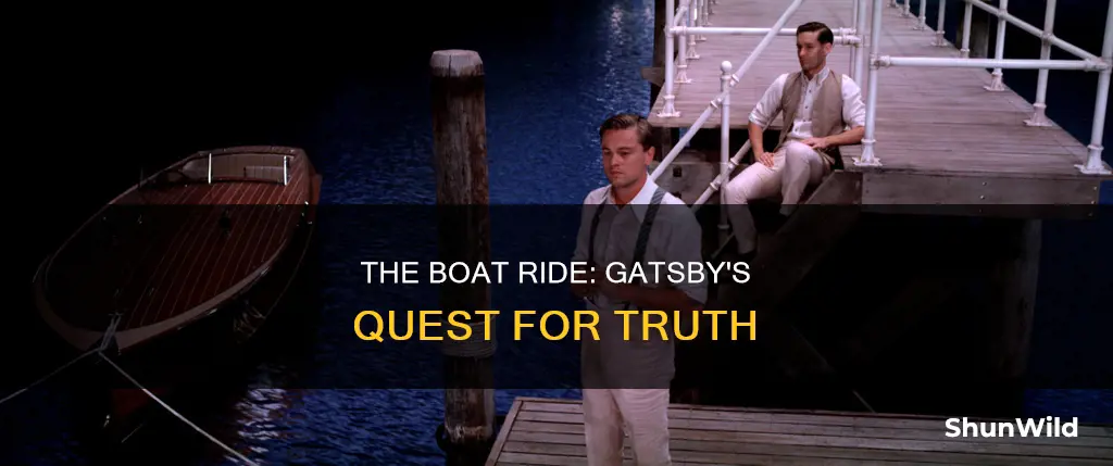 why did gatsby go on the boat with cody