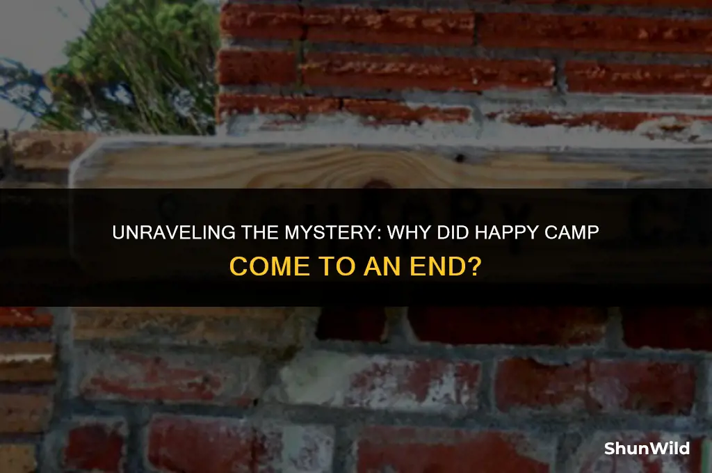 why did happy camp end
