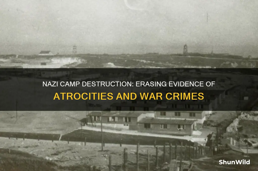 why did nazis destroy concentration camps