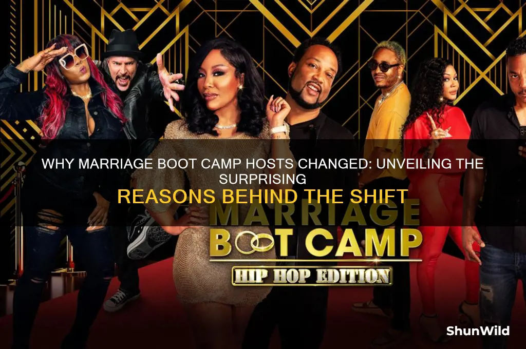 why did the hosts on marrigae boot camp change