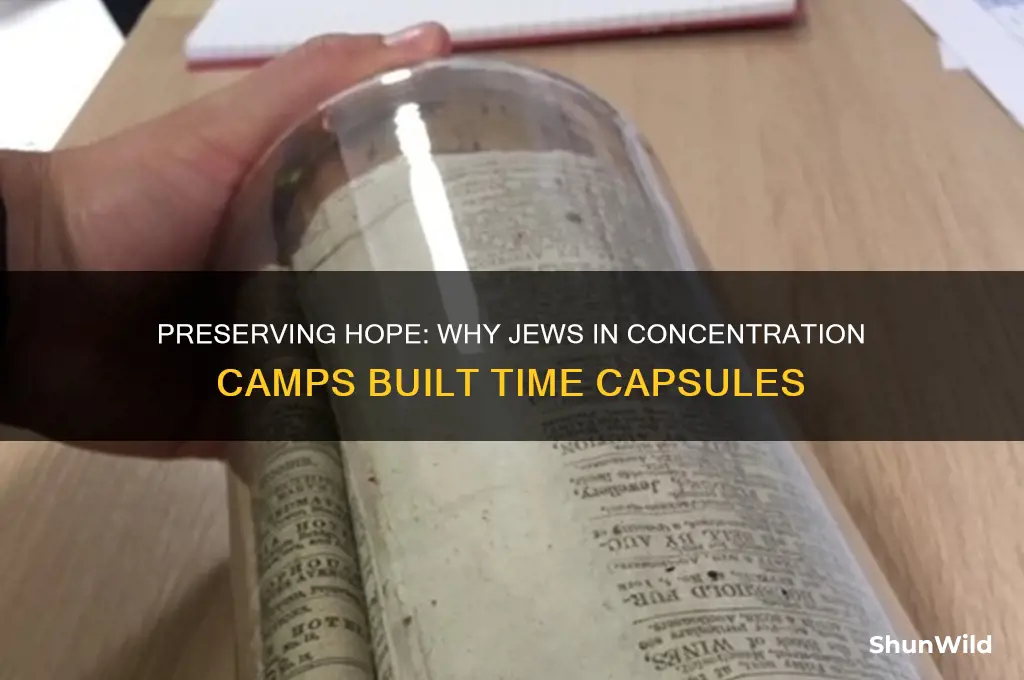 why did the jews in concentration camps build time capsules