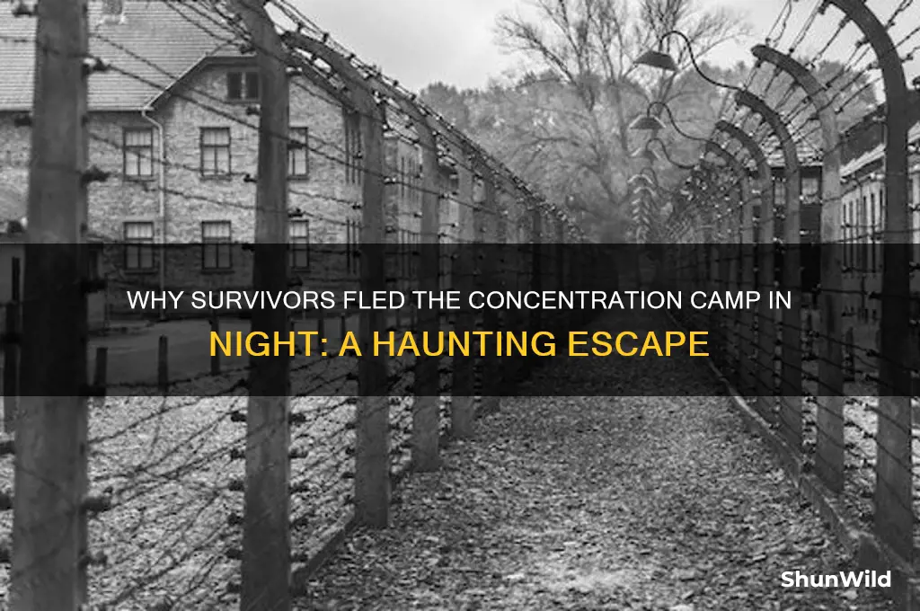 why did they leave the concentration camp in night