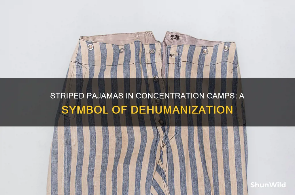 why did they wear striped pajamas in concentration camps