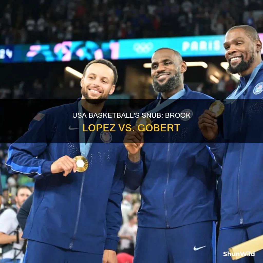 why did usa basketball not use brook lopez against gobert