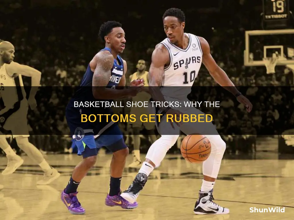 why do basketball players rub bottom of shoes