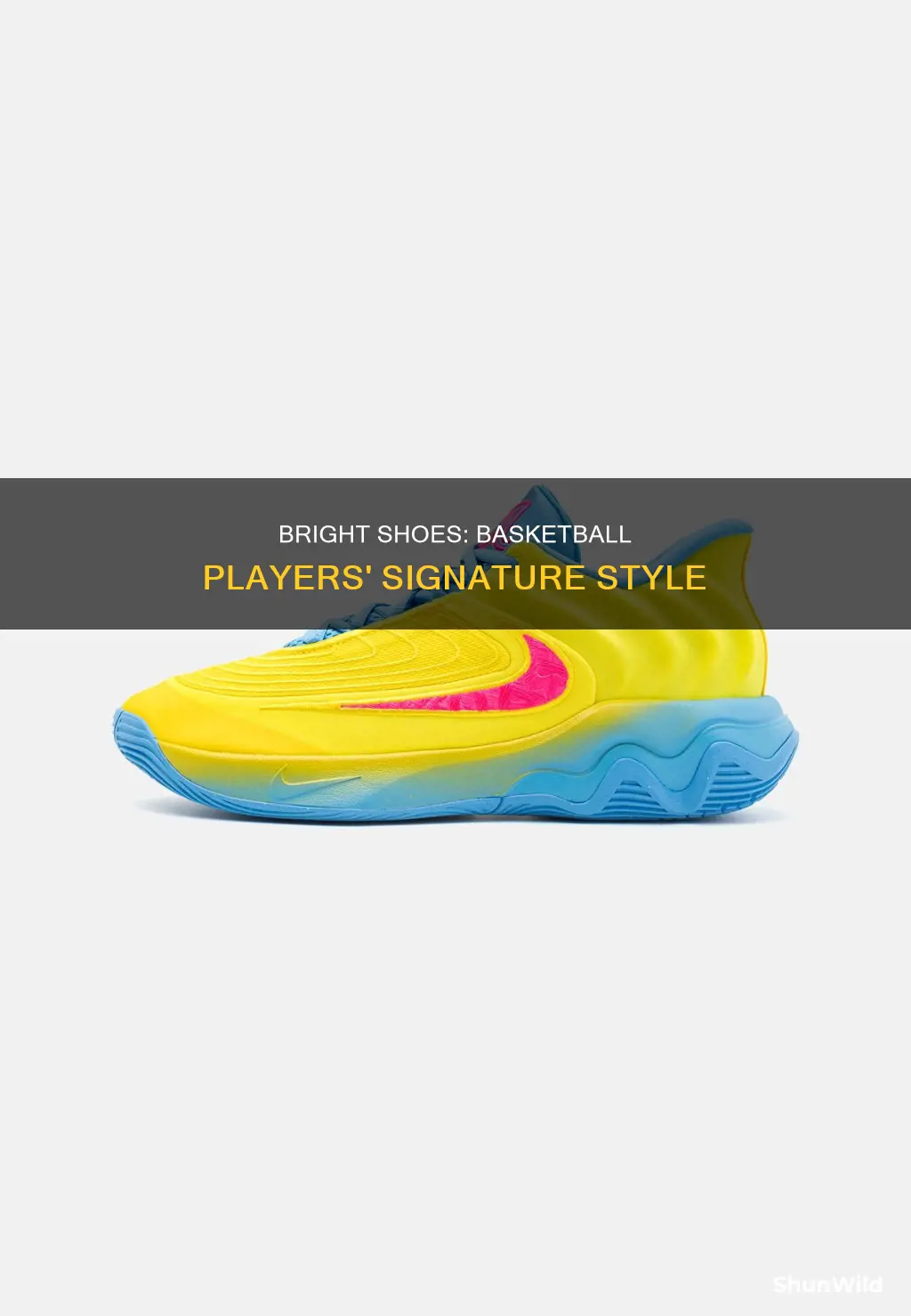 why do basketball players wear bright shoes