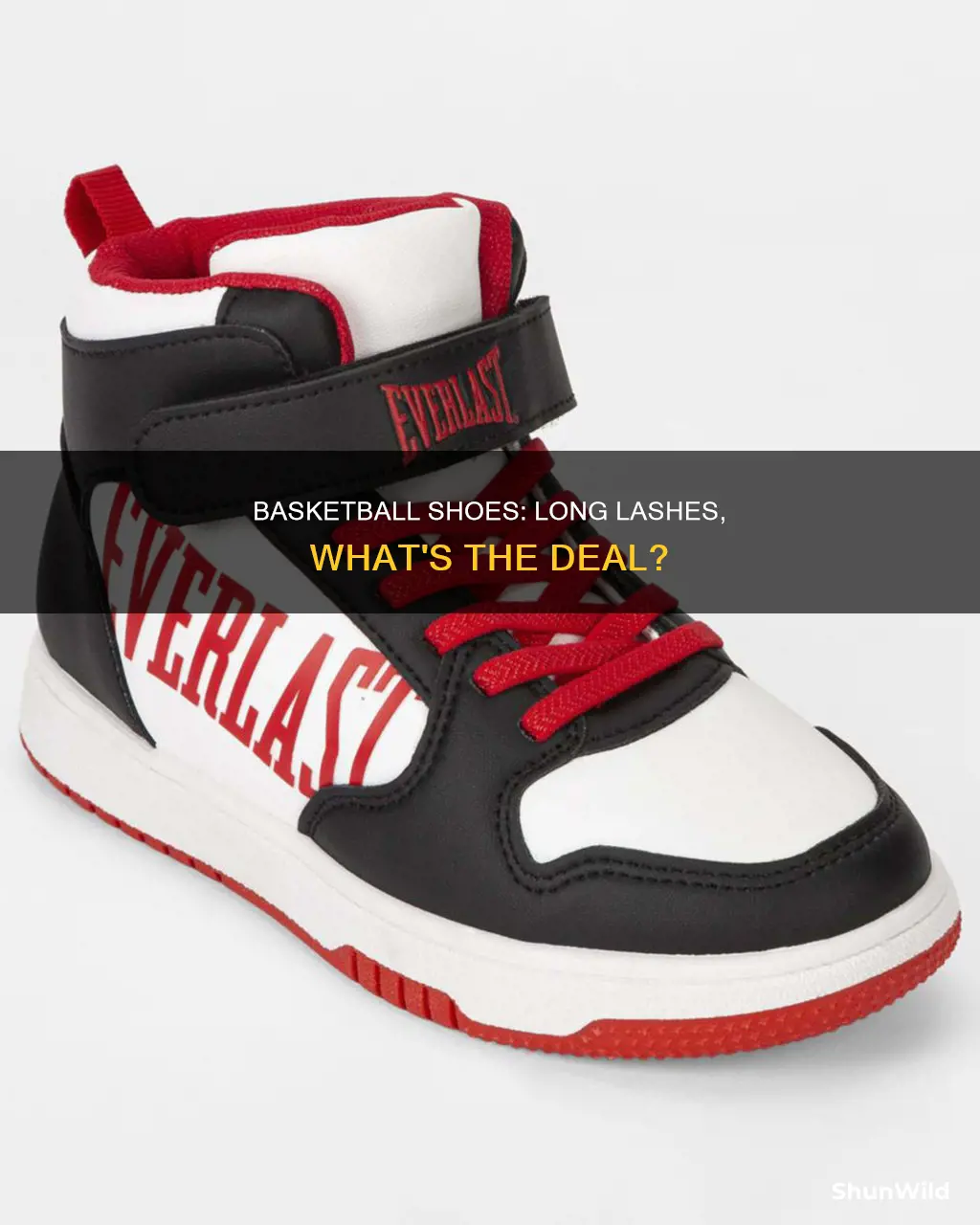 why do basketball shoes have long lashes