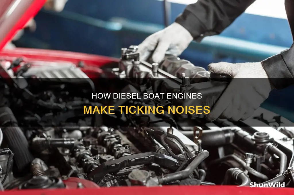 why do diesel boat engines tick