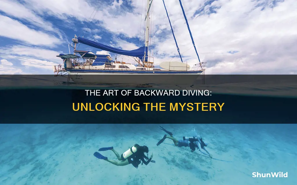 why do divers go backwards off a boat