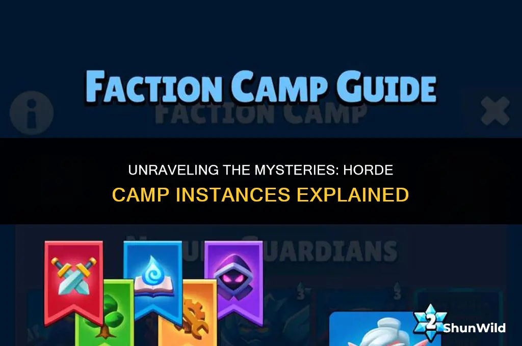 why do horde camp instances