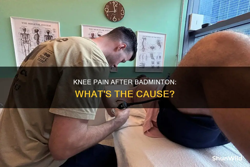 why do my knees hurt after badminton