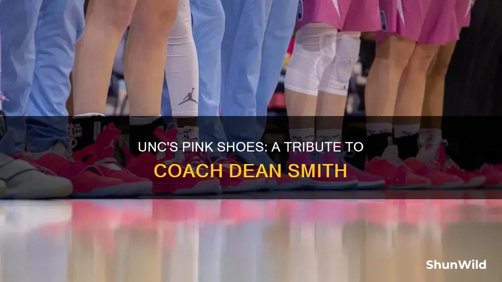 why do nc basketball players wear pink shoes