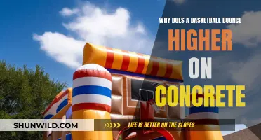 Basketball Bouncing: Concrete Surfaces Make Balls Bounce Higher