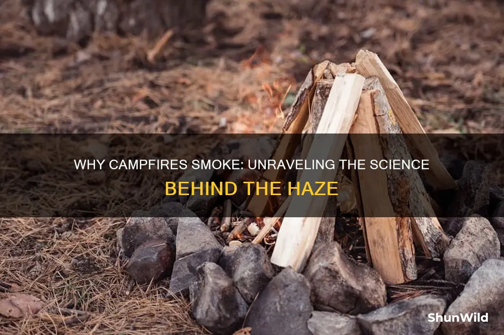 why does a camp fire smoke so much