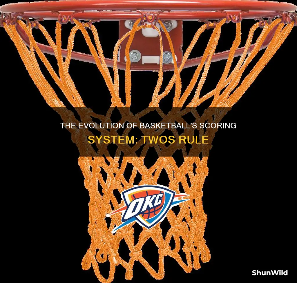 why does basketball score in twos