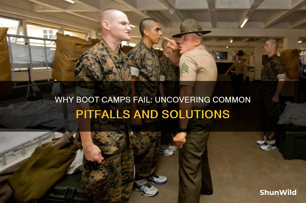 why does boot camp keep failing